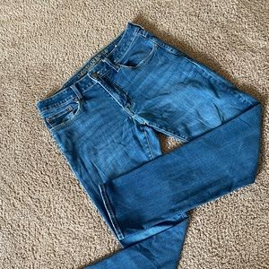 American Eagle men’s slim straight flex jeans